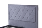 Бархат ткани драпирования мебели спальни кровати платформы размера ферзя Odm 1.6x2m